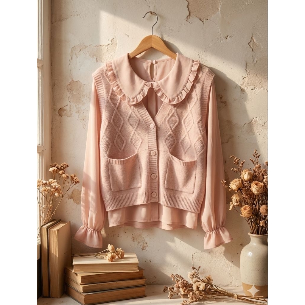 kardigan rajut baju wanita masa kini