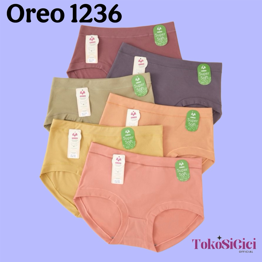 TSC-(3pcs) & (6pcs) CELANA DALAM WANITA OREO KATUN SUPER SOFT CD PEREMPUAN OREO 1236