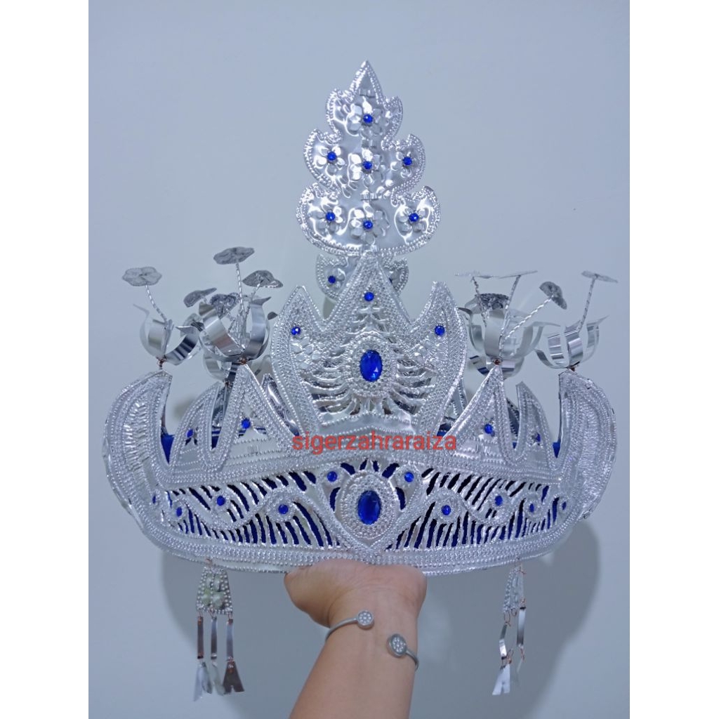 siger kerawang silver#siger Lampung#siger Lampung pepadun#mahkota adat Lampung#siger silver#siger La