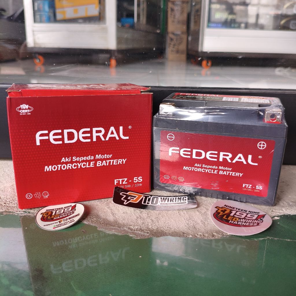 Aki full kering gtz5s/aki federal nano gel/accu federal ftz5s/aki kering kharisma fu vixion Vario be