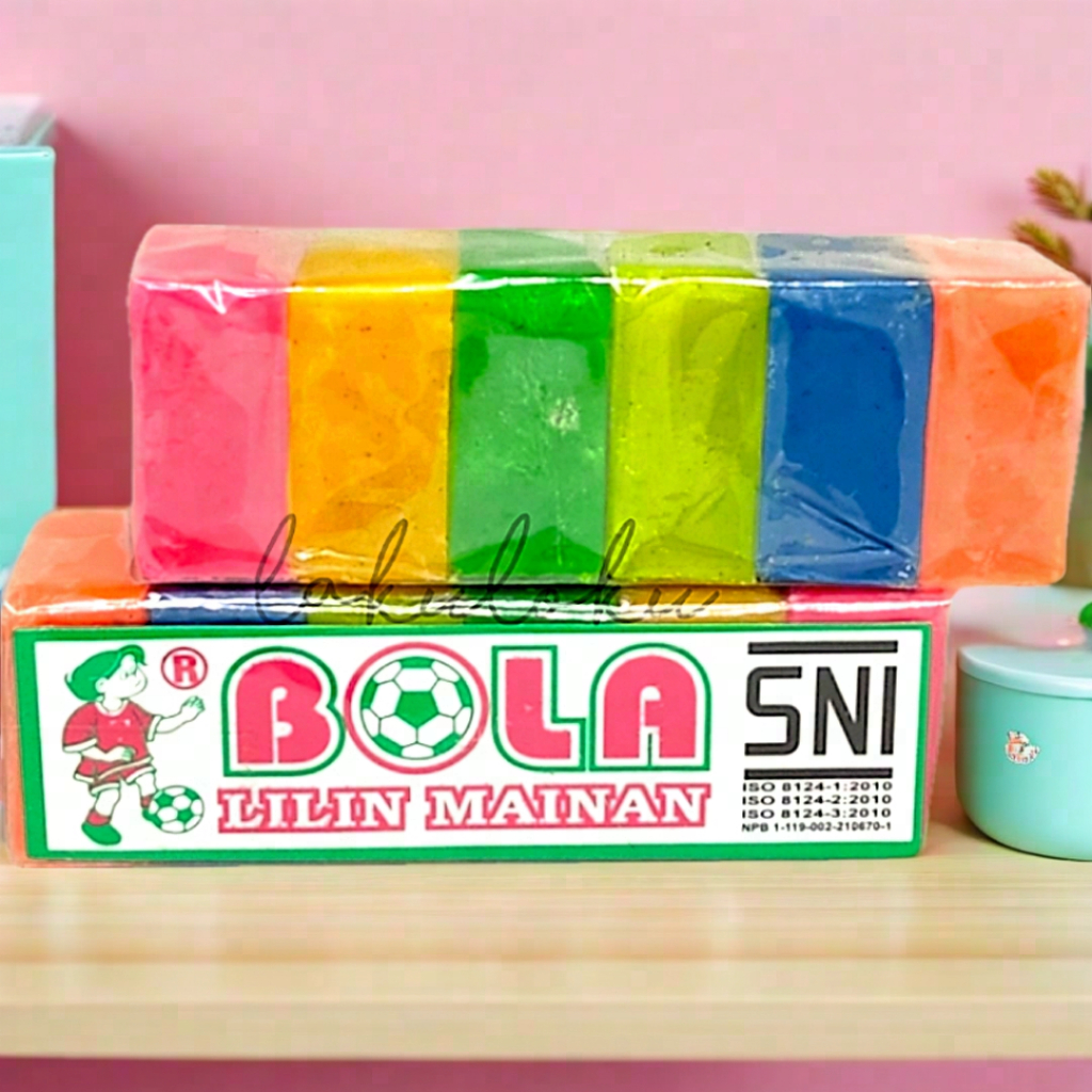 Malam Mainan Plastisin Merk Bola Ukuran Kecil