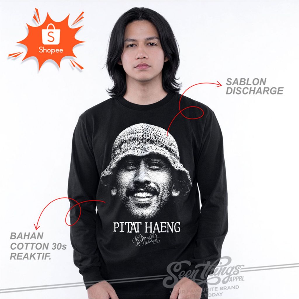 KAOS IWAN FALS PITAT HAENG LONGSLEEVE - SABLON DISCHARGE