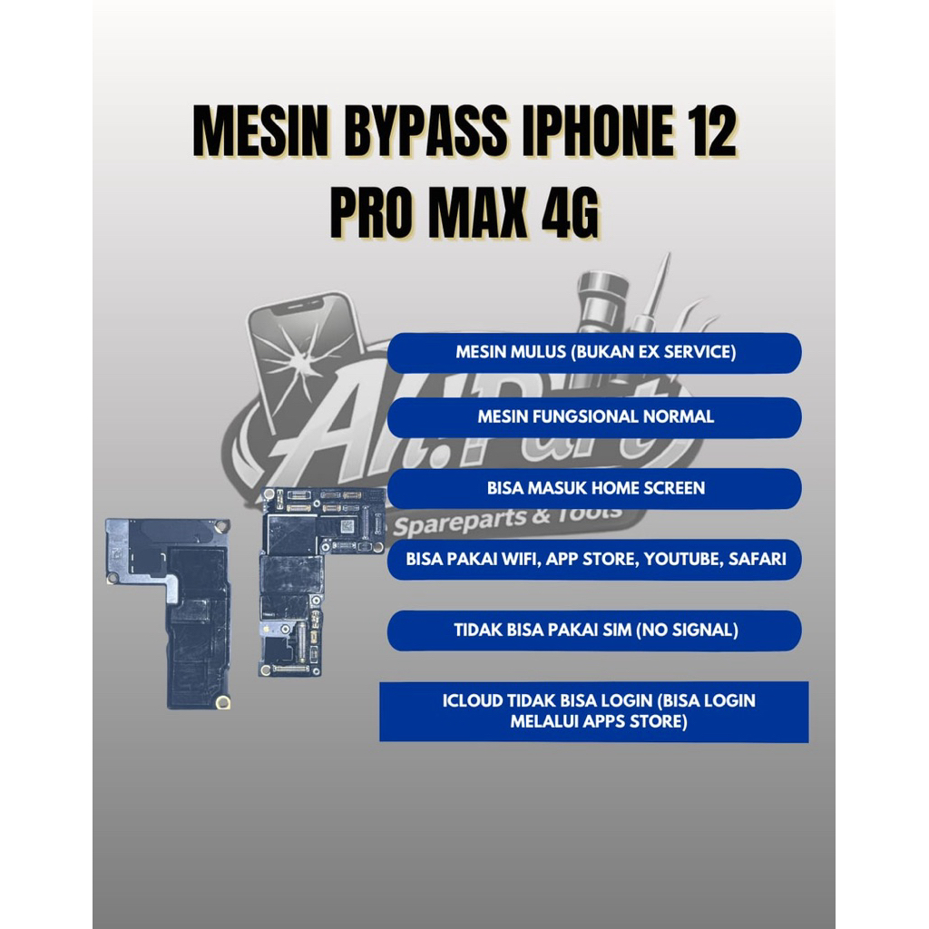 MESIN BYPASS IPHONE 12 PRO MAX