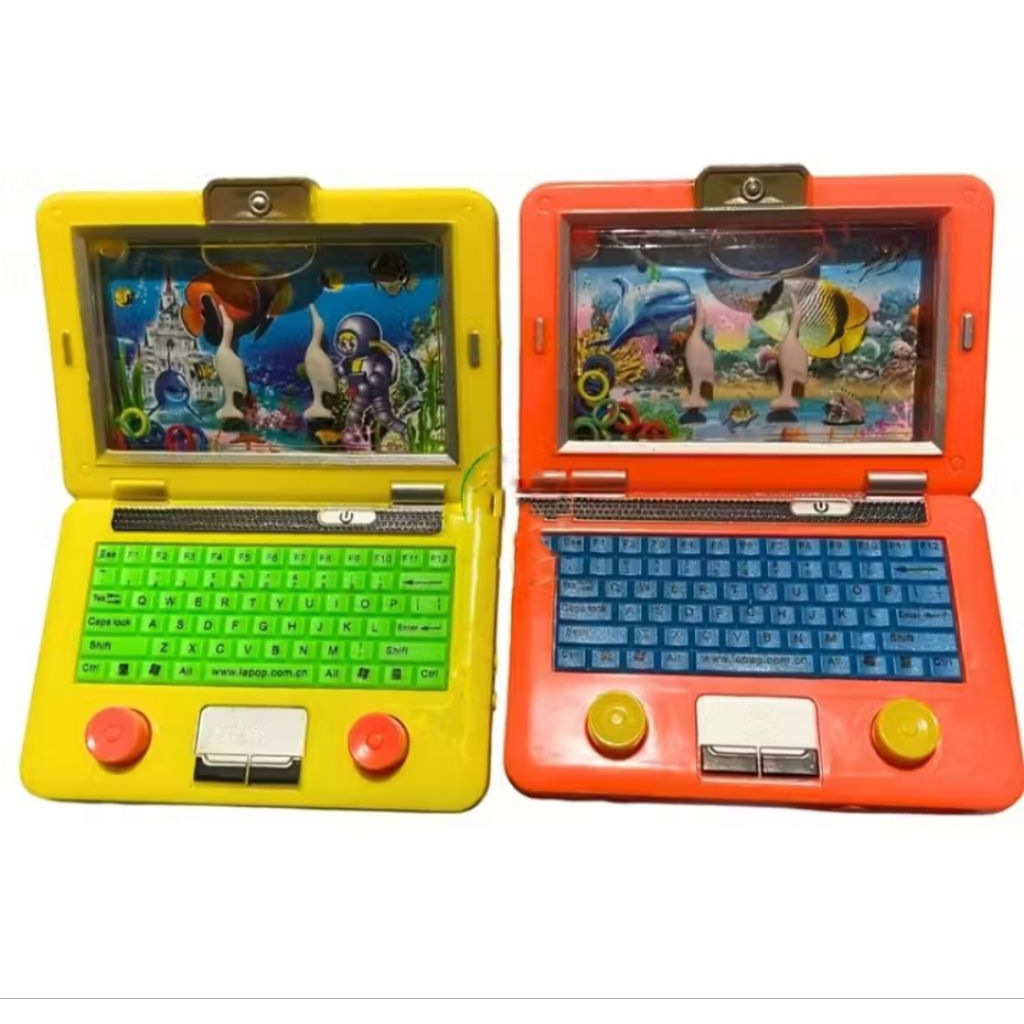 game air laptop gimbot air pencetan water game/mainan laptop cincin water anak/ permainan anak