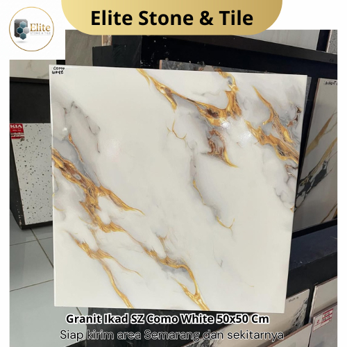 Granit Ikad SZ Como White 50x50 Cm - Khusus Kirim Armada Toko Semarang