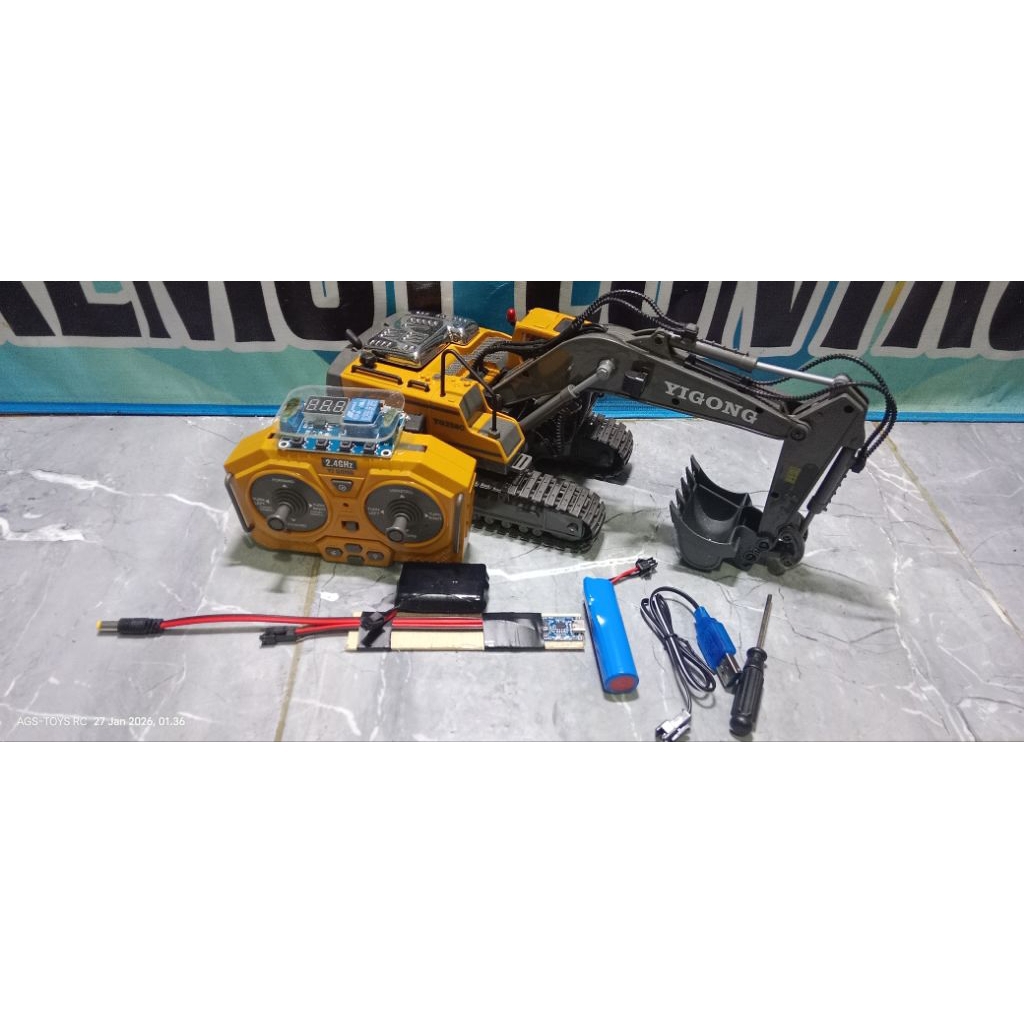 Rc exsavator yigong upgreat timer otomatis satuan