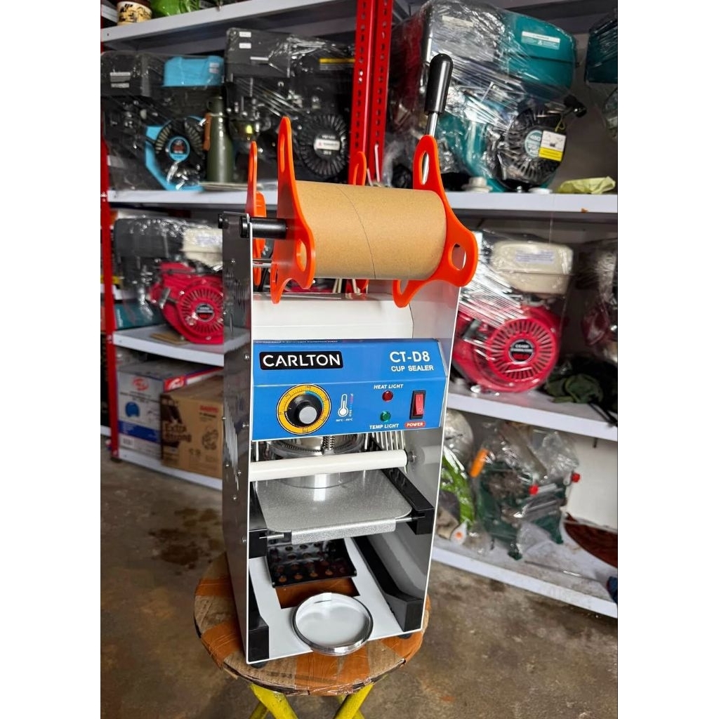 Mesin press gelas cup sealer press minuman boba Carlton maks 22Oz