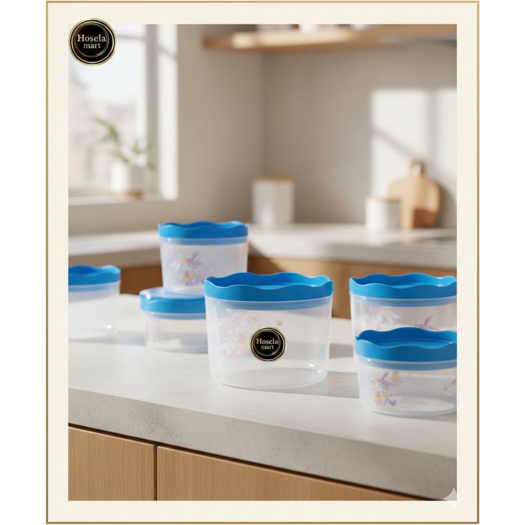 00524 - 5554 - Toples Plastik / Toples Bolu / Toples Bulat / Toples Nikita Sunflower l toples kue ke