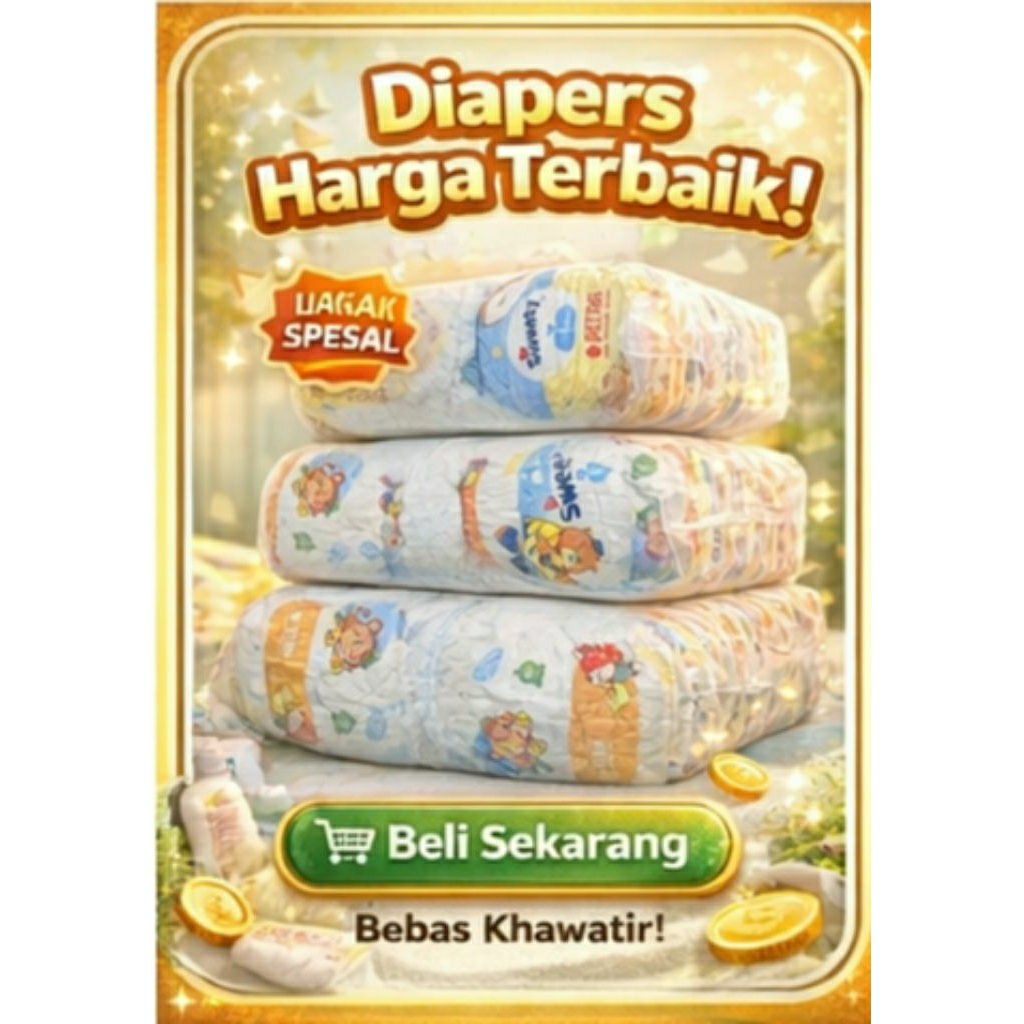 Pampers Popok Bayi Curah – Daya Serap Tinggi & Nyaman Dipakai