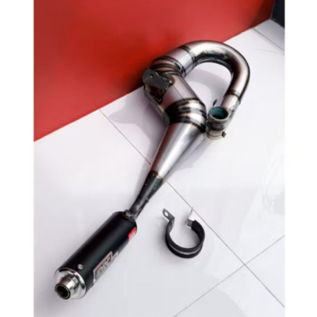 Knalpot Vespa Buang Kanan Herton Series DRC Victory