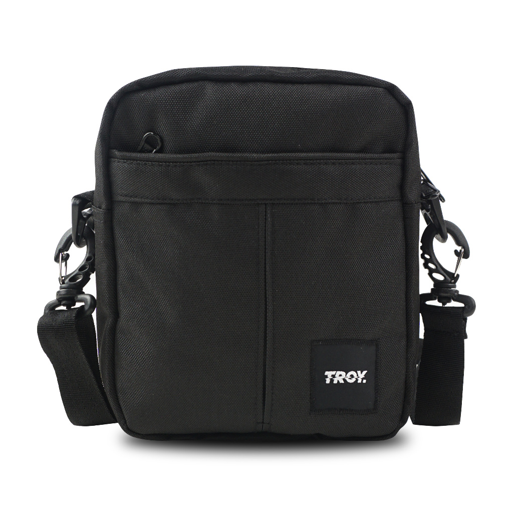 Troy Company Sling Bag Black Beta - Slingbag Hitam Tas Selempang Hitam SBD 3534