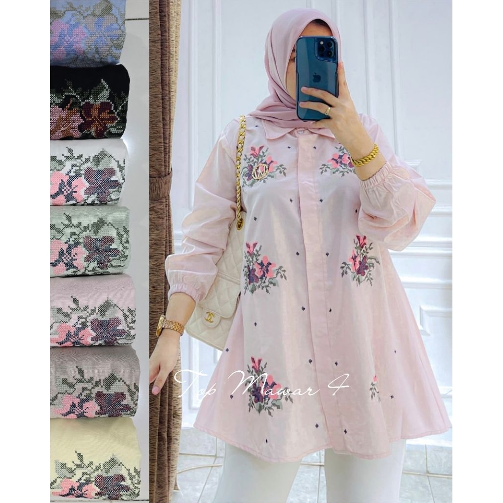 ATASAN BLOUSE WINODY TOP  MAWAR 4/ WINODY ORI OFFICIAL