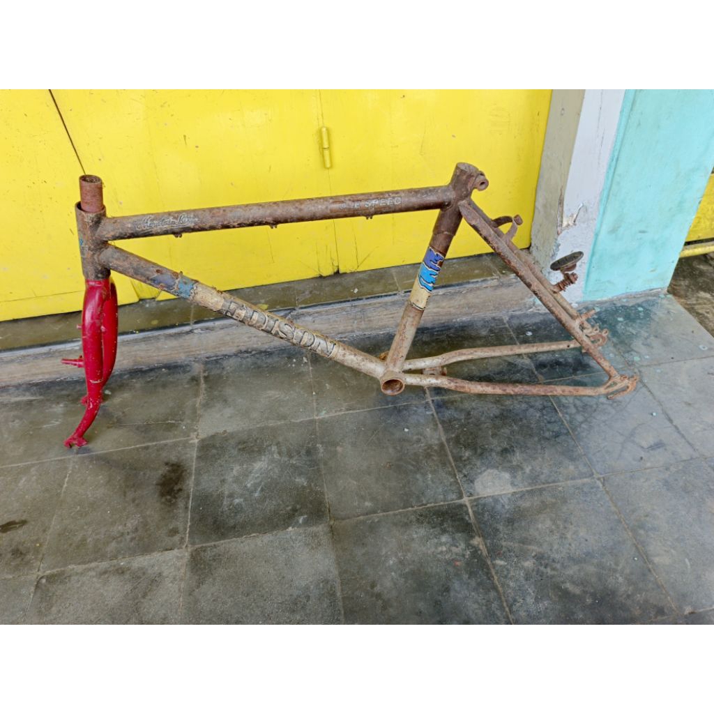 framefork sepeda mtb 20 merk edison antiq second