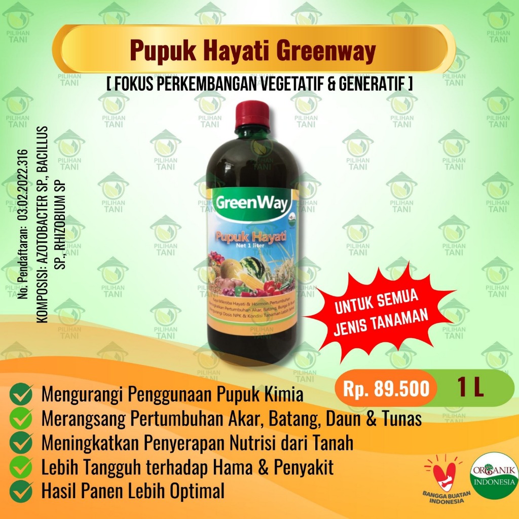 Pupuk Hayati/Organik Cair GreenWay - 1 Liter
