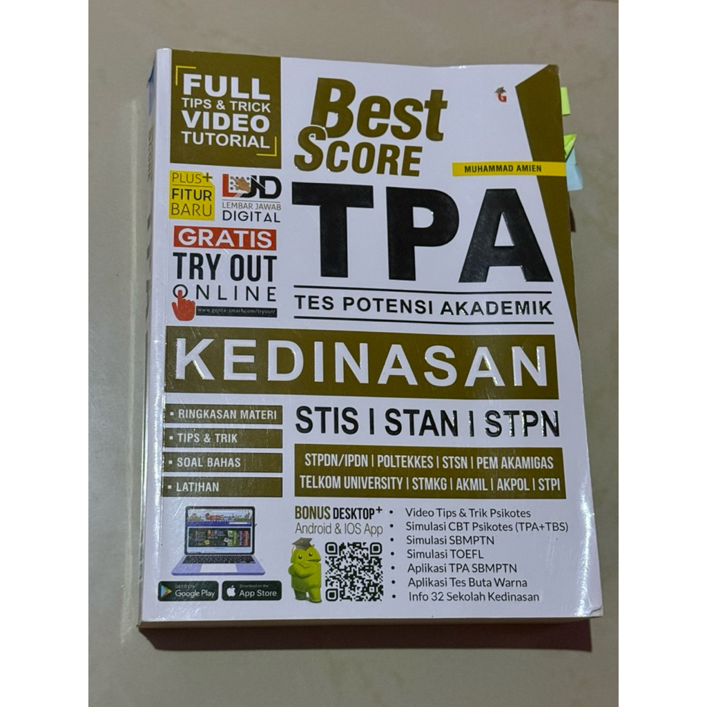 preloved buku Best Score TPA Kedinasan STIS STAN STPN