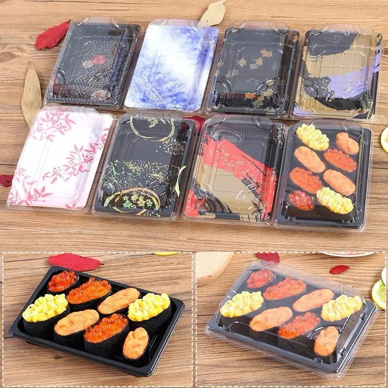 Sushi Tray / Mika Sushi / Box Sushi / Wadah Sushi Motif / WL Sushi Tray (per 10 pcs)