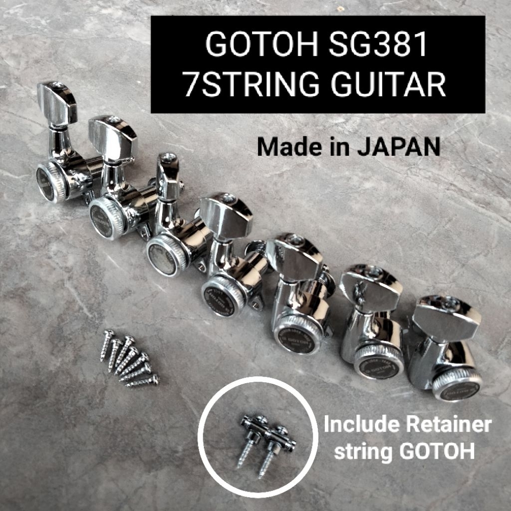 Dryer Gitar gotoh SG381 7string tuner gitar Machine head