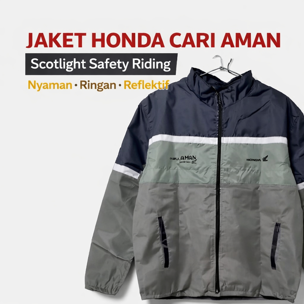 Jaket Honda Cari Aman Scotlight Safety Riding Jaket Motor Original Honda Windbreaker