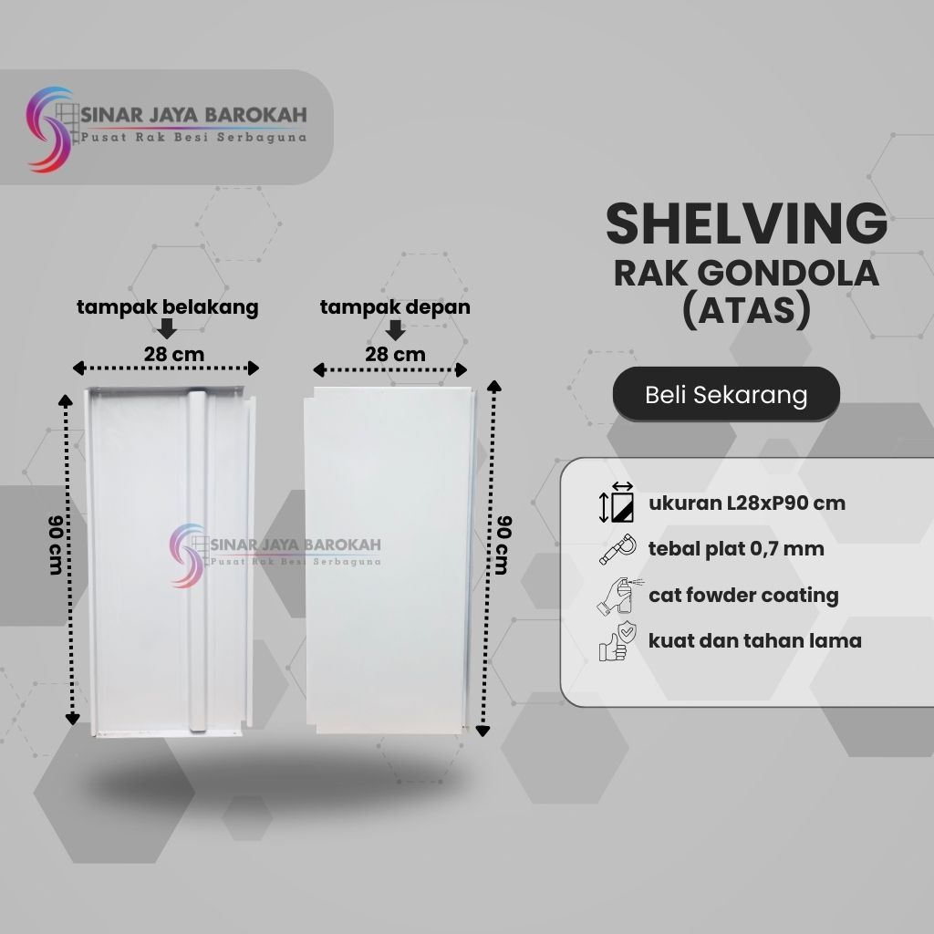 AMBALAN RAK GONDOLA/ALFAMART