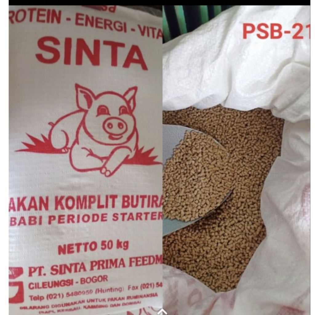 Sinta PSB 21 pellet pakan babi