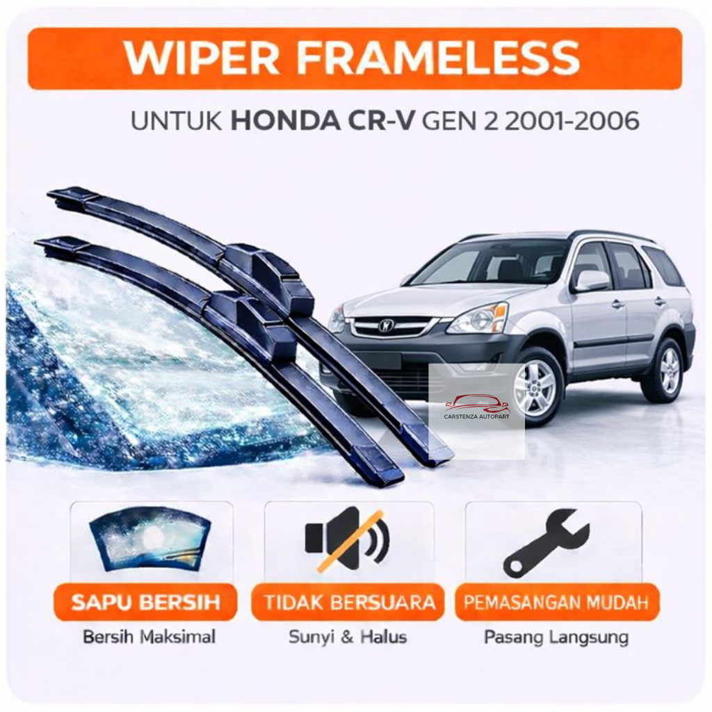 Wiper Frameless CRV GEN 2 Wiper Depan CRV 2001 Wiper CRV 2002 Wiper CRV 2003 Wiper CRV 2004 Wiper CR