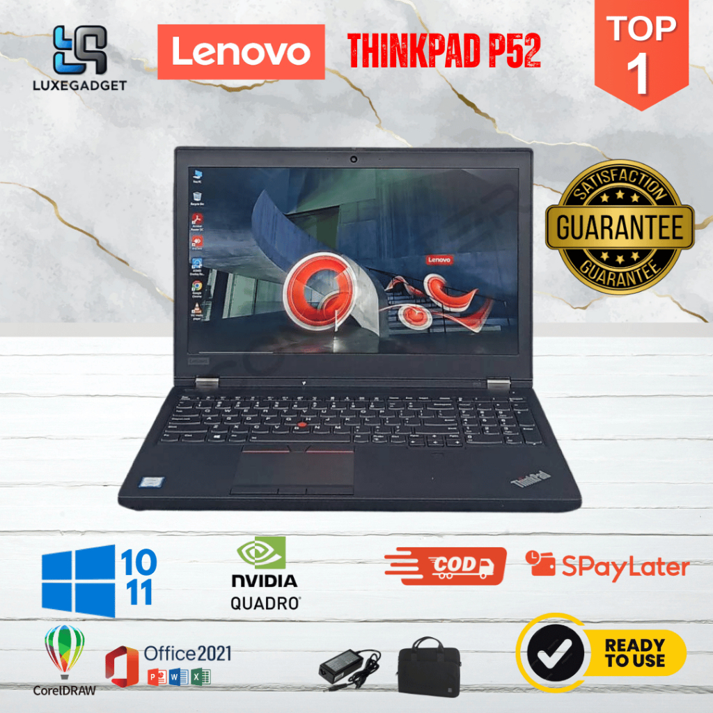 Lenovo ThinkPad P52 | Intel Core i7 Gen 8 | VGA NVIDIA Quadro | Workstation Kencang | SSD + Bonus