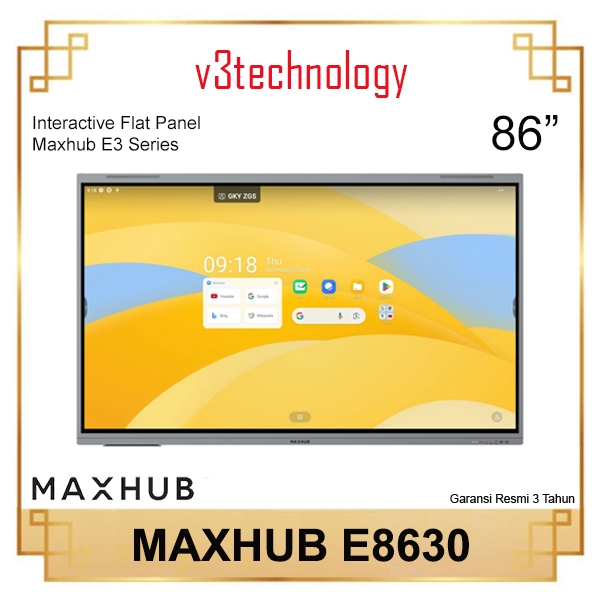 Maxhub E8630 Interactive Flat Panel | 86 inch - E3 Series