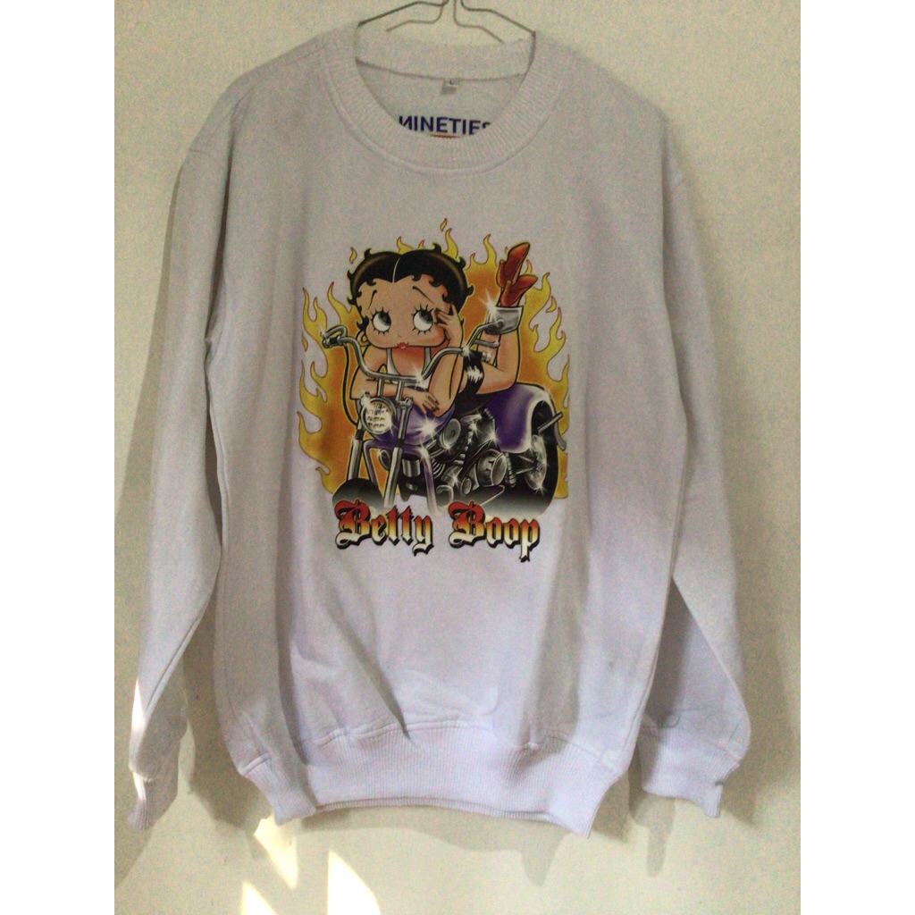 BETTY BOOP VINTAGE STREETWEAR OVERSIZE CREWNECK Y2K STYLE PRELOVED