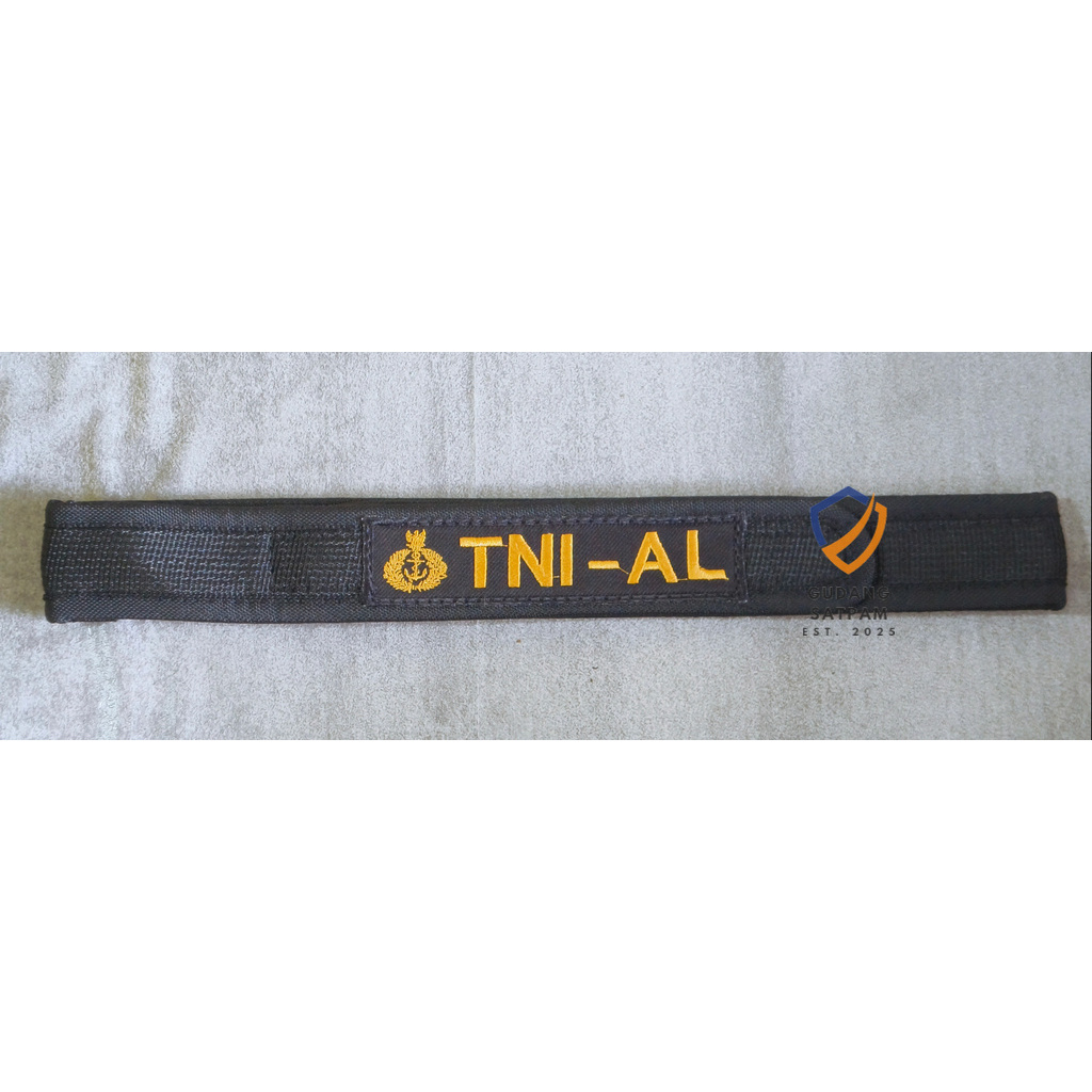Sabuk TNI AL (Hitam) - Sabuk Perekat TNI AL - Ikat Pinggang TNI AL - Sabuk Prepet TNI AL