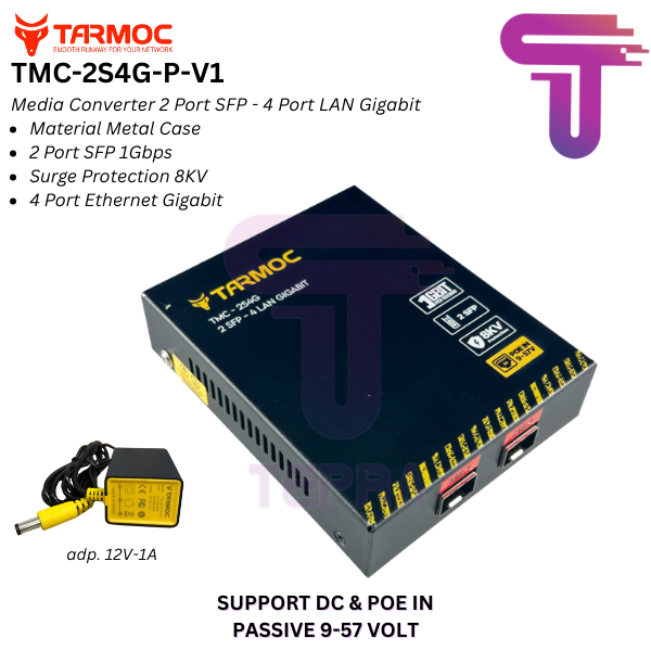Switch 4 Port Gigabit + 2 SFP Uplink POE | Switch Hub 4 Port Unmanaged