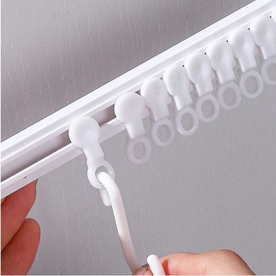 MARBELKIDS - Gantungan Serbaguna Kait Rel Tempel Geser Dapur Multifungsi 10 Hook Gantungan Dinding /