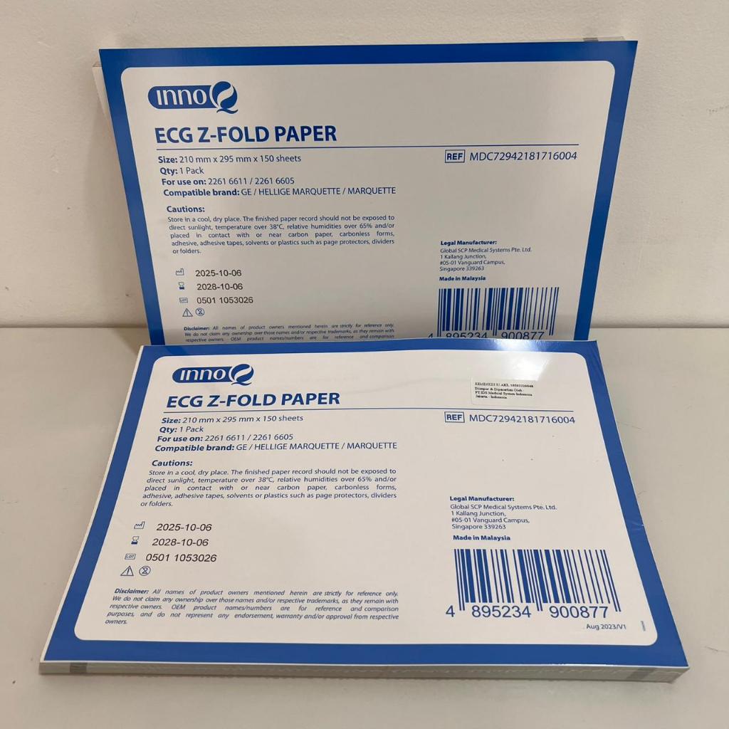 ECG Z-Fold Paper 210x295x150sh – Kertas EKG / Medical Chart