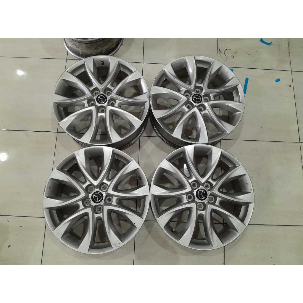Velg Mobil Bekas Ring 19 Lebar 7 Pcd 5x114 Murah Pelek OEM R19x7 H5x114 SILVER