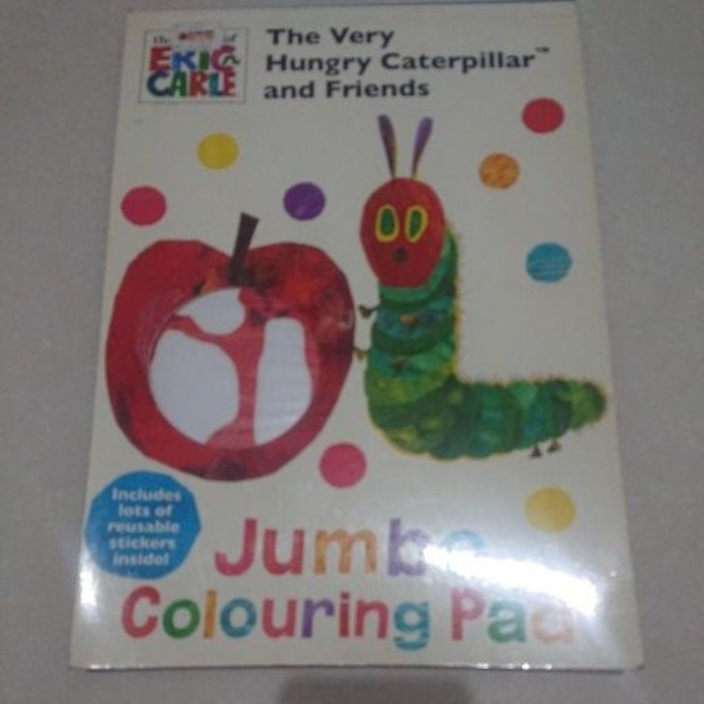 the very hungry caterpillar jumbo colouring book