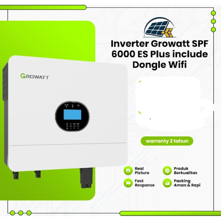 Terbaru Growatt SPF 6000 ES PLUS OFFGRID HYBRID INVERTER