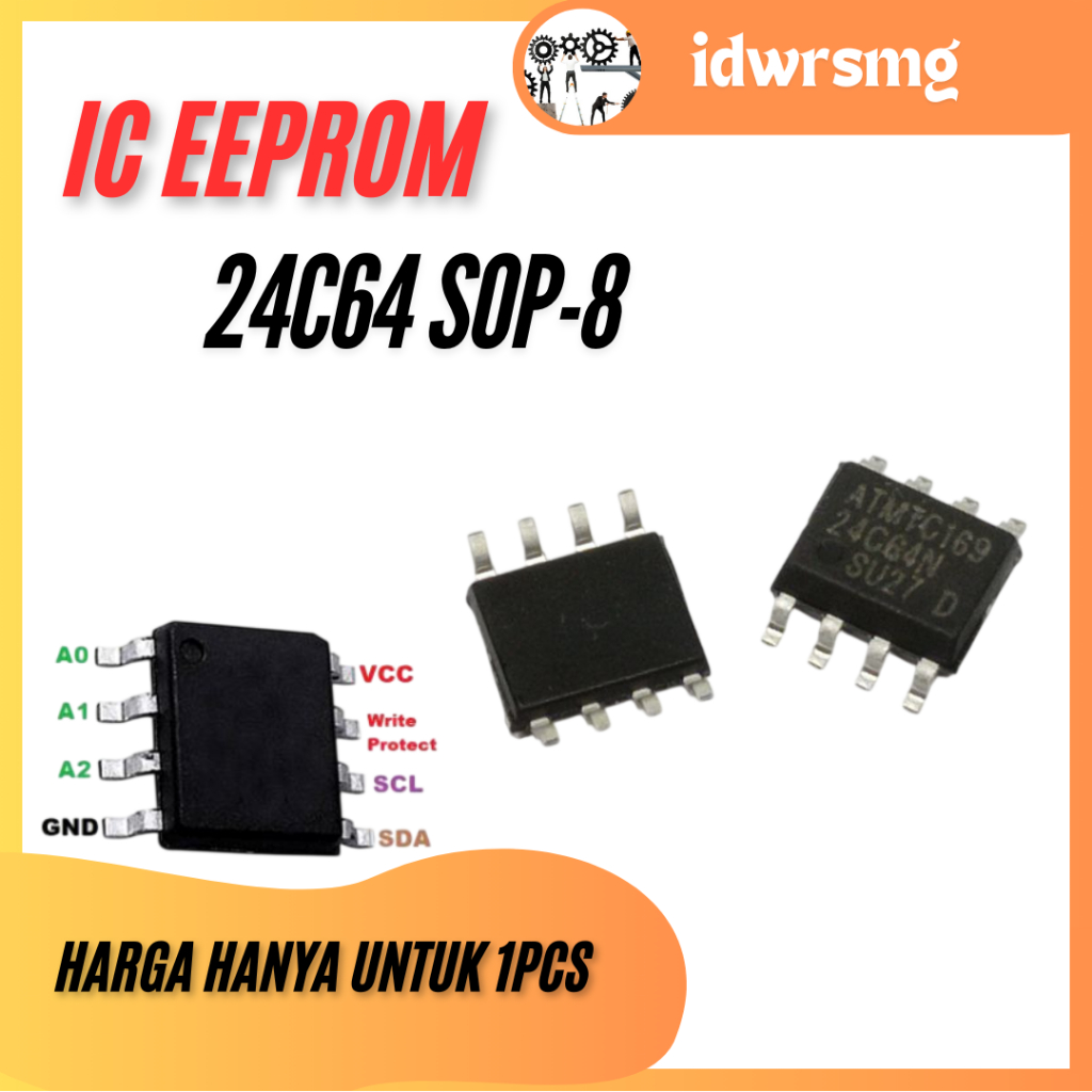 SMD 24C64 N 24C64 Serial EEPROM 8k byte 64kbit AT24C64 sop-8 24C 64