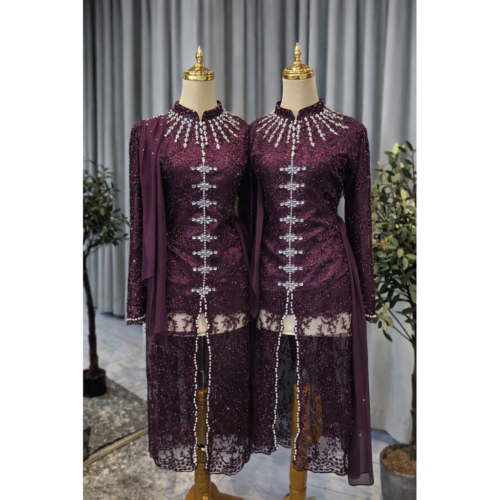 ready kebaya ibu besan mewah/kebaya tunik/kebaya mewah 2026/kebaya moderen /kebaya lamarn