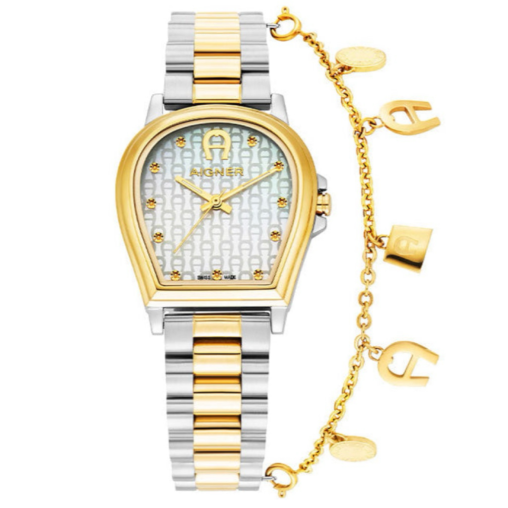 Jam Tangan Wanita Aigner AGW.252002 Silver Gold Stainless Steel | Aigner AGW.252002 | Jam Tangan Aig