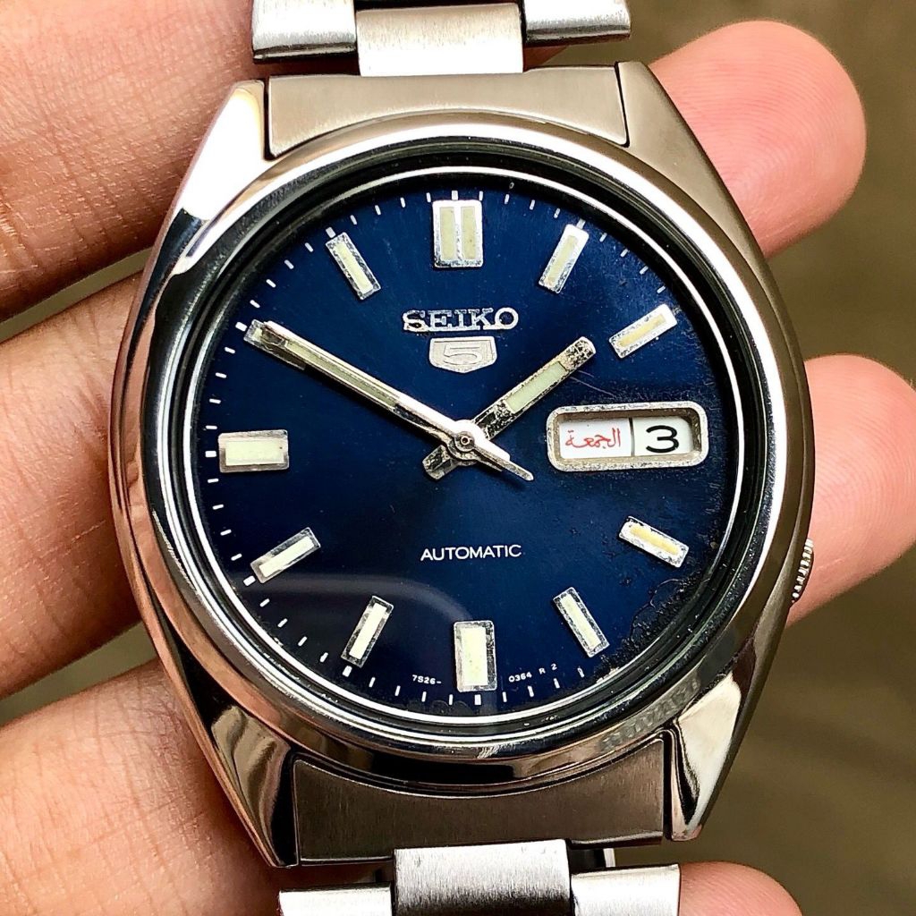 Seiko 5 Automatic Navy Dial 7S26-0480