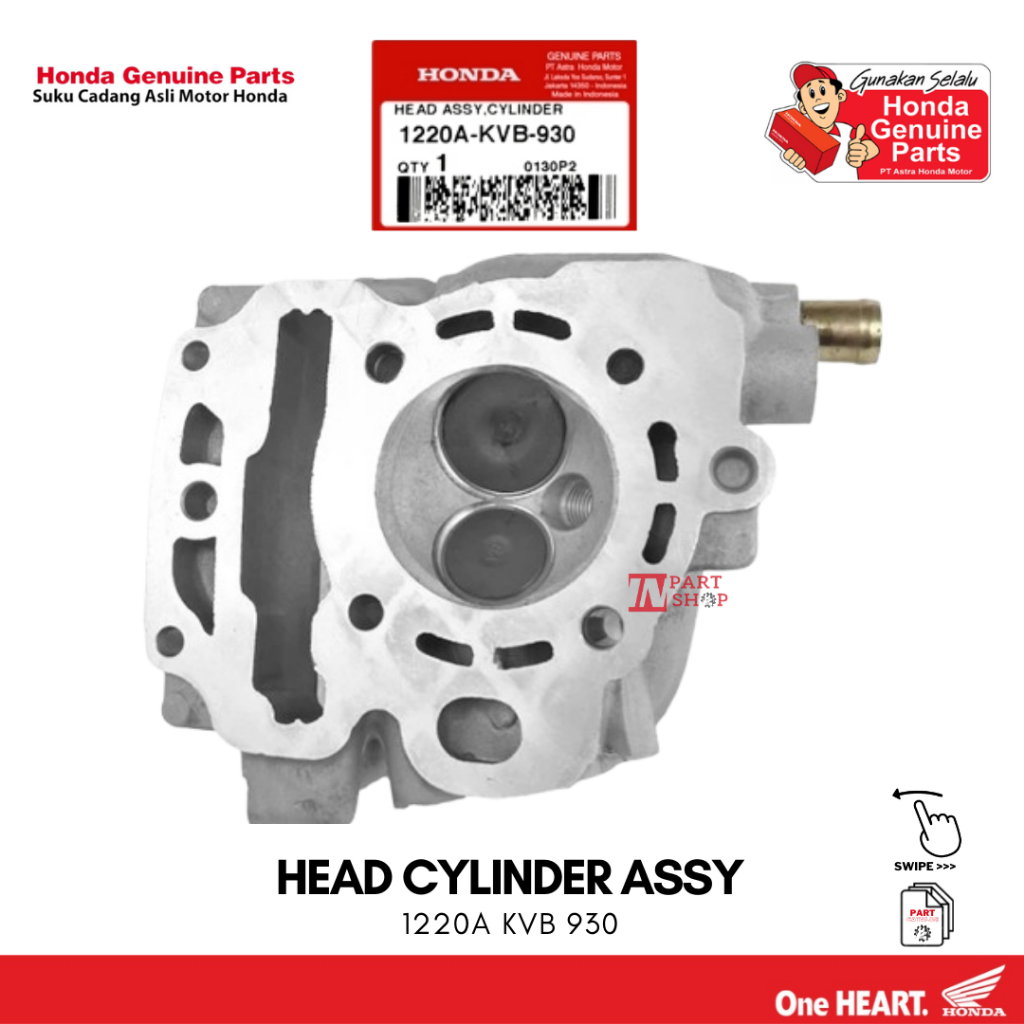 Kepala Silinder (Head Cyllinder Assy) - Vario 110 CW & Vario 110 CBS Techno Karbu / 1220A-KVB-930