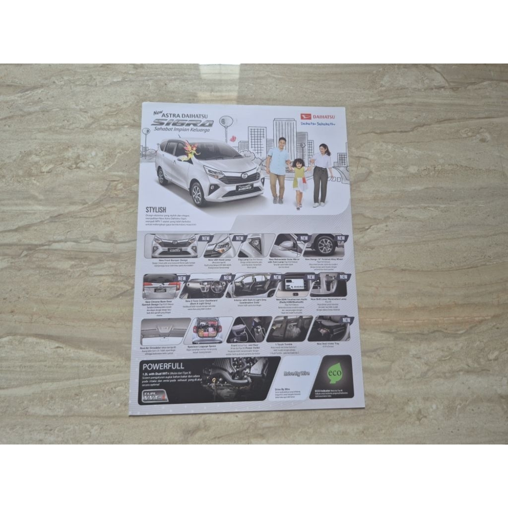 brosur katalog mobil daihatsu sigra 2019 flyer