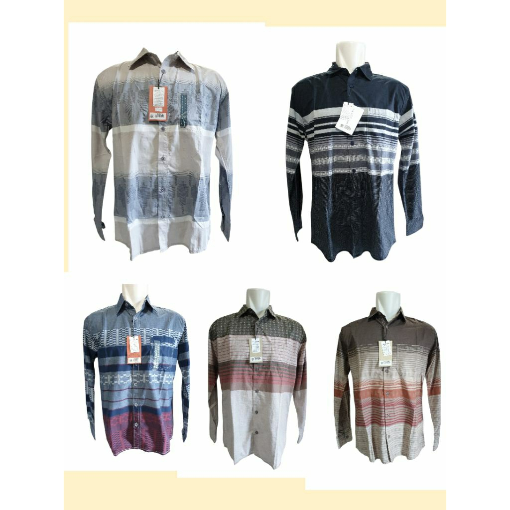 CRESSIDA kemeja pria lengan panjang