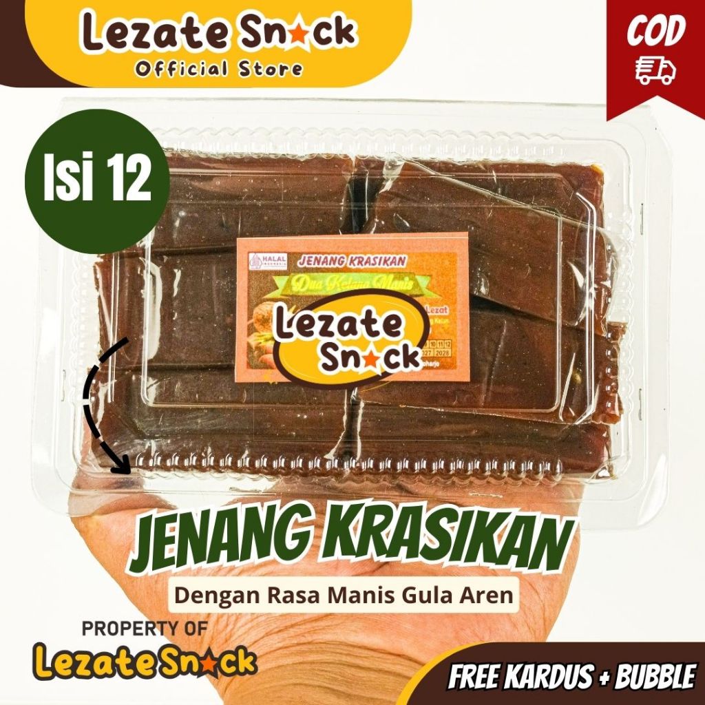 Jenang Ketan Asli Kemasan Mika Gula Jawa Asli Murah / Jenang Dodol Krasikan Jogja Jawa Timur Kelapa 