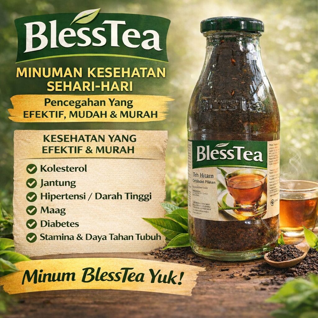 Teh Premium | BlessTea Original | 110 Gram | Teh Hitam | Herbal