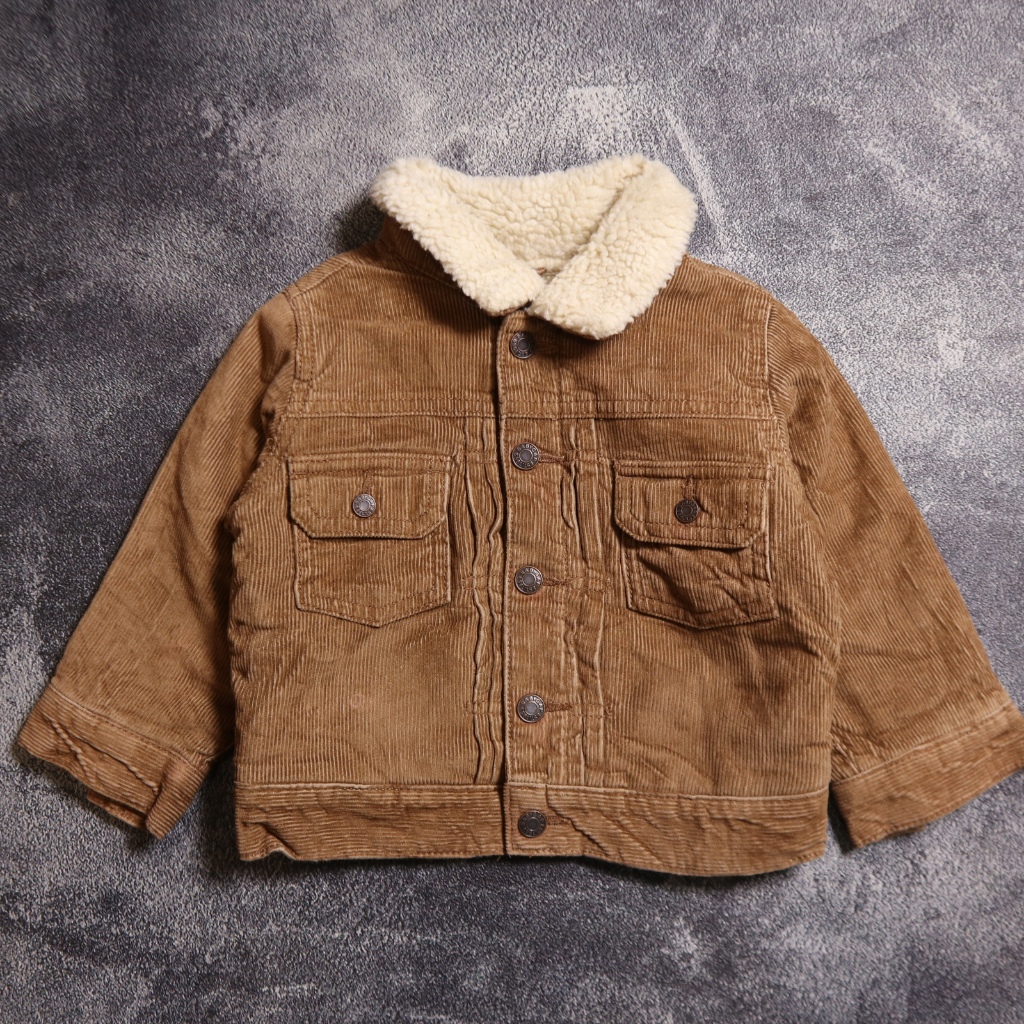 JAKET GAP CORDUROY TRUCKER SHERPA KIDS AN131 SIZE ANAK 90 WINTER