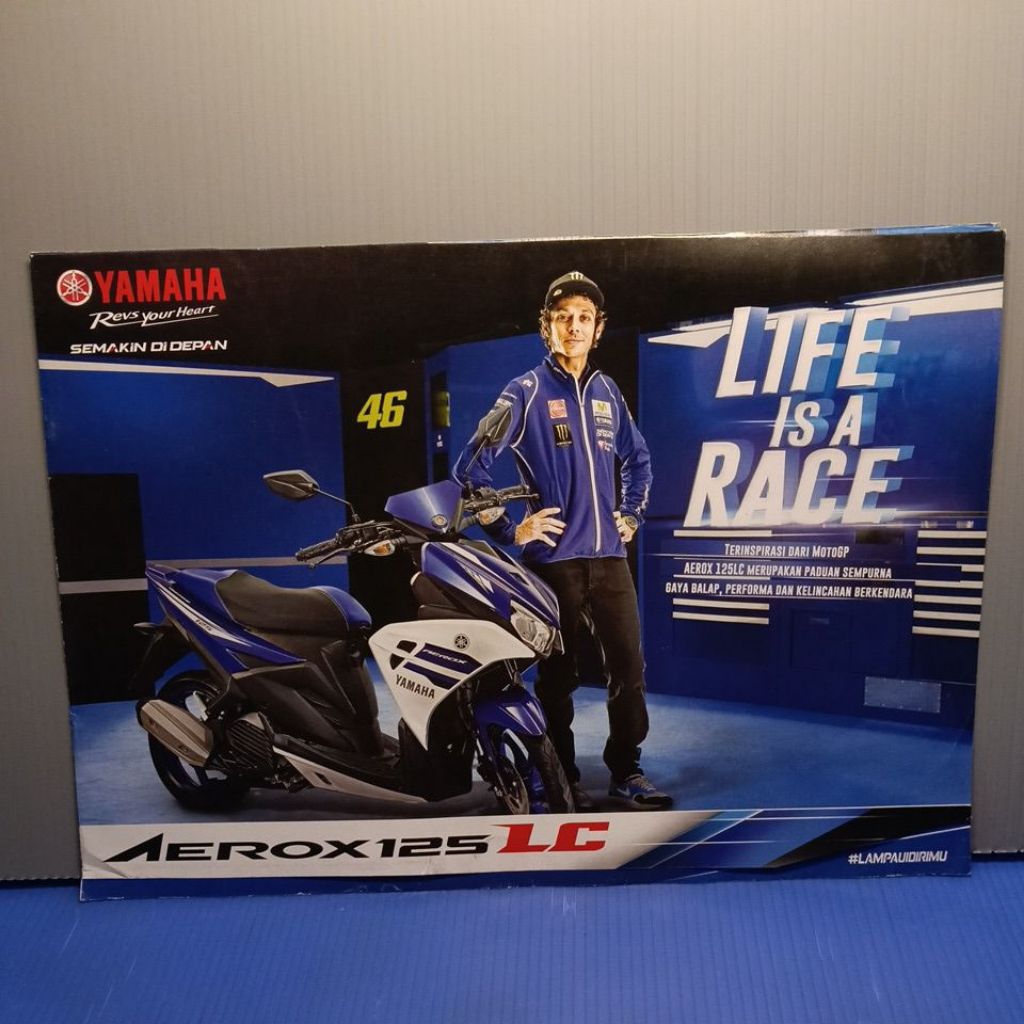 poster brosur leaflet katalog yamaha aerox125 LC