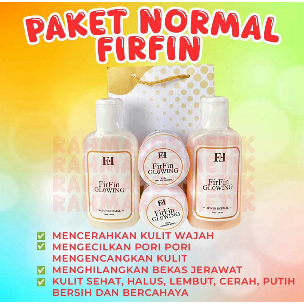 Firfin Cream Wajah Glowing - Mencerahkan, Mengatasi Jerawat, Aman untuk Kulit Sensitif