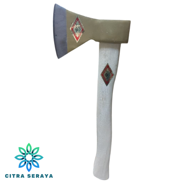 Kampak Mas Gagang Kayu 600 Gram Cap Mata Eye Brand Kapak Belah Potong Kayu Besar 600g Berkualitas CS