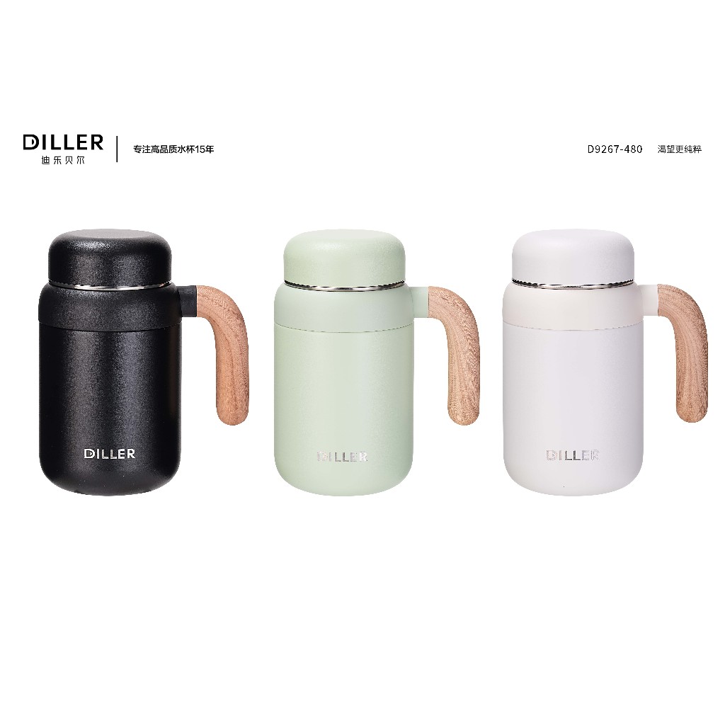 SESAME Tumbler Stainless 480ml Diller SUS316 Gelas Botol