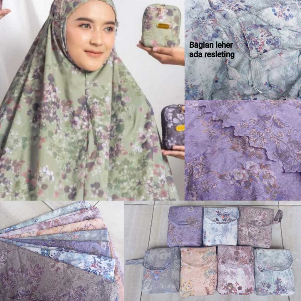 Mukena Parasit Korea Premium Travelling Motif